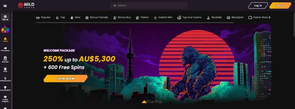 Wild Tokyo casino review for Australian players